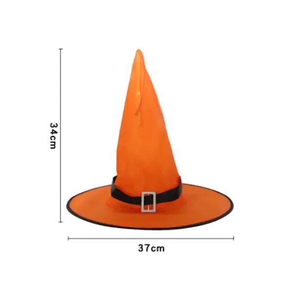 Halloween Hat Hekse Hat Cap Glow Garn Halloween Hekse Kostume Tilbehør til Halloween Fest Gunst Mode Prom Cosplay grøn