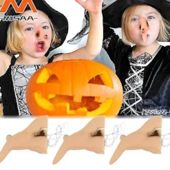 Halloween Heks Næse Halloween Kostume Tilbehør Heks Falsk Næse Cosplay Latex Pige Dame Klædning Op Halloween Dekorationer Til Hjemmet 3pcs