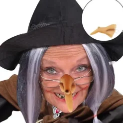 Halloween Heks Næse Halloween Kostume Tilbehør Heks Falsk Næse Cosplay Latex Pige Dame Klædning Op Halloween Dekorationer Til Hjemmet 3pcs