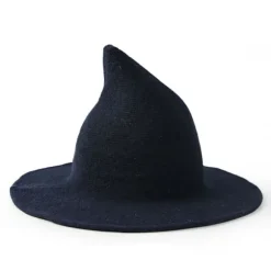 Halloween Heksehat Fåreskind - Perfekt Navy