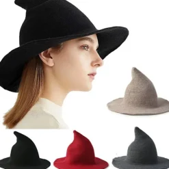 Halloween Heksehat Fåreskind - Perfekt Navy