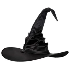Halloween heksehat, heksehat til kvinder, cosplay party sort heksehat, troldmandshat Halloween kostume tilbehør