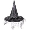 Halloween heksehat mesh troldmand hat makeup kostume rekvisitter cos