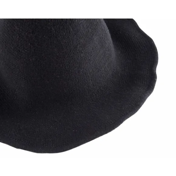 Halloween heksehat til kvinder bredskygget foldbar spids hat