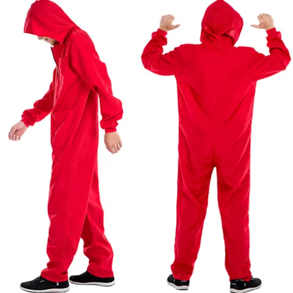 Halloween Herr Salvador Dali Jumpsuit Cosplay Kostume Money Heist Tøj L