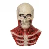 Halloween Horror Blod Kranie Maske Hovedbeklædning Kranie Skelet Kranie Latex Maske Cosplay Rekvisitter