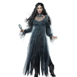 Halloween Horror Hvid Spøgelsesbrud Zombie Kostume L