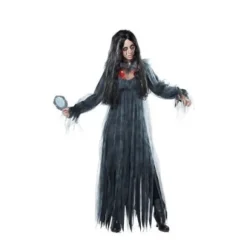 Halloween Horror Hvid Spøgelsesbrud Zombie Kostume L