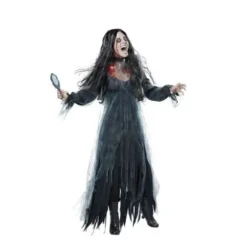 Halloween Horror Hvid Spøgelsesbrud Zombie Kostume L