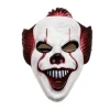 Halloween Horror Klovneansigtsmaske Skræmmende Cosplay Klovneansigtsmaske Hjelm Halloween Fest Kostume Rekvisit Maskerade