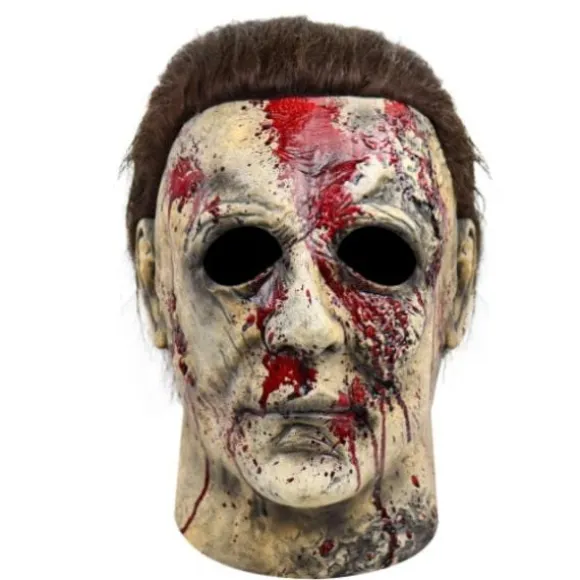 Halloween Horror Maske, Blodig Maske Halloween Dødningehovedmaske B-FA- B