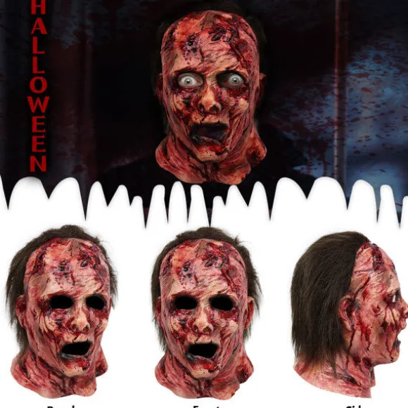 Halloween Horror Maske, Blodig Maske Halloween Kranie Maske A A