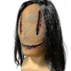Halloween Horror Maske Syning Kvindelig Spøgelse Skræmmende Latex Fuld Hoveddækning -NMAOV
