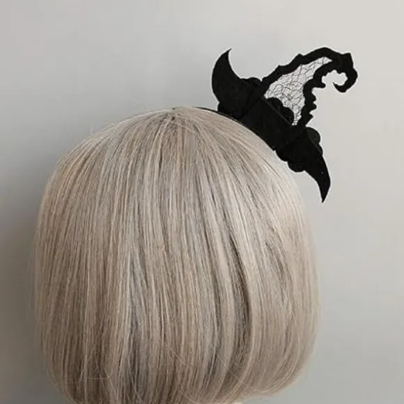 Halloween Hovedbøjle Hårbøjle til Kvinder, Heksehat Hårbånd Hår