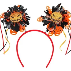 Halloween Hårbånd til Kvinder, Græskar Skelet Hovedbeklædning til Halloween Kostume Cosplay Fest, Halloween Tilbehør Gaver, A