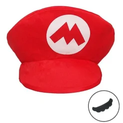 Halloween Jul Super Mario Bros Tema Mario Luigi Cosplay Skum Hat Med Overskæg Halloween Fest Fancy Dress Up Kostume Tilbehør Rød
