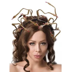 Halloween Karneval Scene Rekvisitter Hovedbeklædning Medusa Slange