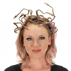 Halloween Karneval Scene Rekvisitter Hovedbeklædning Medusa Slange