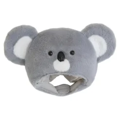 Halloween Koala Pels Hat Hovedbeklædning Plys Hovedbeklædning til Maskerader Halloween Plys Tegneserie Hat Hovedbeklædning