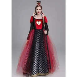 Halloween Kostume Hjerter Dame Prinsesse Kjole Kvinder*Piger 170 cm