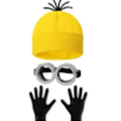 Halloween kostume hue Minions briller handsker maskerade kostume Grusomme Mig rolleleg tilbehør voksen