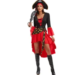 Halloween Kostume: Kvindeligt Pirat Outfit til ExportGame Uniform Cosplay XL