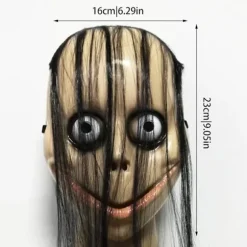 Halloween Kostume Langt Hår Fuld Ansigt Dækning Ansigt Seriemorder Maske Skræmmende Latex Fuld Hoved Fuld Hoved Maske Halloween Cosplay Rekvisitter Overraskelsesgave Conventional | Fyndiq