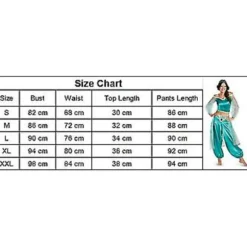 Halloween Kostume til Kvinder Aladdin og Den Magiske Lampe Cosplay Kostume Prinsesse Jasmin Udklædningsfest Voksen Karneval Fancy (L)