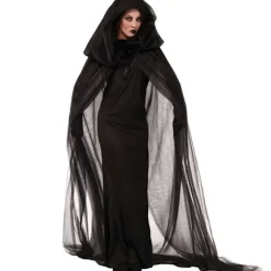Halloween kostume voksen hekse kjole hekse kjole sort kigger dr