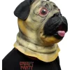 Halloween Kostumefest Dyrehoved Latex Maske Mops Hund