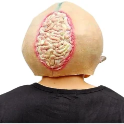 Halloween Kostumefest Udlænding Udenjordisk Latex Menneskehoved Maske