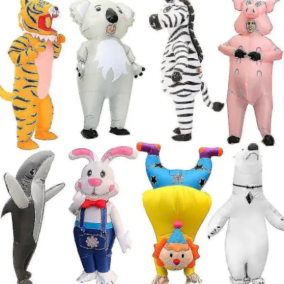 Halloween Kostumer Til Voksne Mænd Kvinder Cosplay Haj Dyr Oppustelig Kostume Karneval Fest Klovn Jule Rolle Spil Kjole