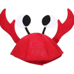 Halloween Krabbehat Rød Krabbehat Cosplay Krabbehat Dekorativ Krabbehat til Kvinder