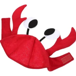 Halloween Krabbehat Rød Krabbehat Cosplay Krabbehat Dekorativ Krabbehat til Kvinder