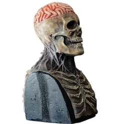 Halloween Kraniemaske Horror Skelet Cosplay Latex Hovedbeklædning Rollespil Fest Kostume Tilbehør Red