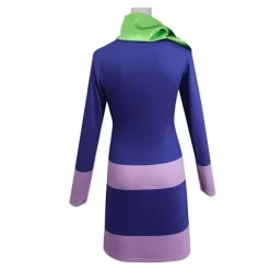 Halloween Langærmet Mini Scooby Doo Kostume Daphne Kjole med Halstørklæde L