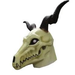 Halloween Latex Hovedbeklædning Horn Maske Cos Halloween Performance Rekvisitter Karneval Nat Maske Kranie Hovedbeklædning