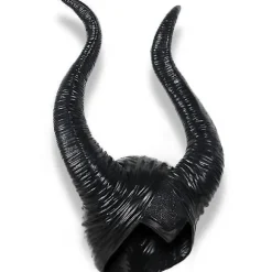 Halloween Latex Maleficent Hat med Onde Sorte Horn Dronning Hovedbeklædning