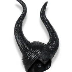 Halloween Latex Maleficent Hat Ondskabsfulde Sorte Horn Dronning Hovedbeklædning Hovedpynt
