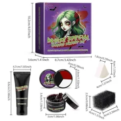 Halloween Makeup Kit Makeup Palette Rød Creme til Falske Sår Blå Mærker Flænger Realistisk Special Effects Makeup Kit til Zombie Cosplay Halloween Pa | Fyndiq