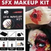 Halloween Makeup Kit med Realistisk Arvoks & Falsk Blod - Letanvendelige Special Effects Sår til Spøgelseshuse, Spøgelsesfestivaler & Teaterforestillinger | Fyndiq