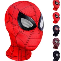 Halloween Maske Cosplay Spindelmannen Maske Superhelt Raimi Miles Morales Kostume Balaclava Hovedrekvisit E