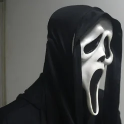 Halloween Maske Dæmon Skrigende Ghostface Maske Rolig Dødsmaske Skræmmende Kraniemaske