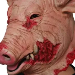 Halloween Maske, Gyser Svin Hovedmaske Latex Svin Maske Hal
