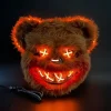 Halloween Maske, LED Gysermaske til Halloween, Realistisk Dyremaske. Sjove masker til