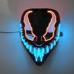 Halloween Maske LED Purge Lys Op Med Belysning Deadpool Maske Gyser Kostume Kompatibel Karneval Cosplay Party Nemme Halloween Kostumer