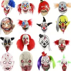 Halloween Maske Lille Rød Hætte Sjov Klovn Gyser