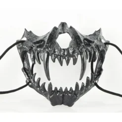 Halloween Maske Masquerade Rollespil Varulv Maske Halv Ansigt Kranie Horror Maske