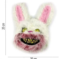 Halloween maske plys kanin maske sort bjørn maske