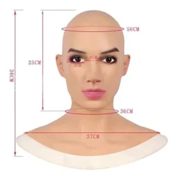 Halloween maske realistisk kvinnlig latex cover Cosplay Queen